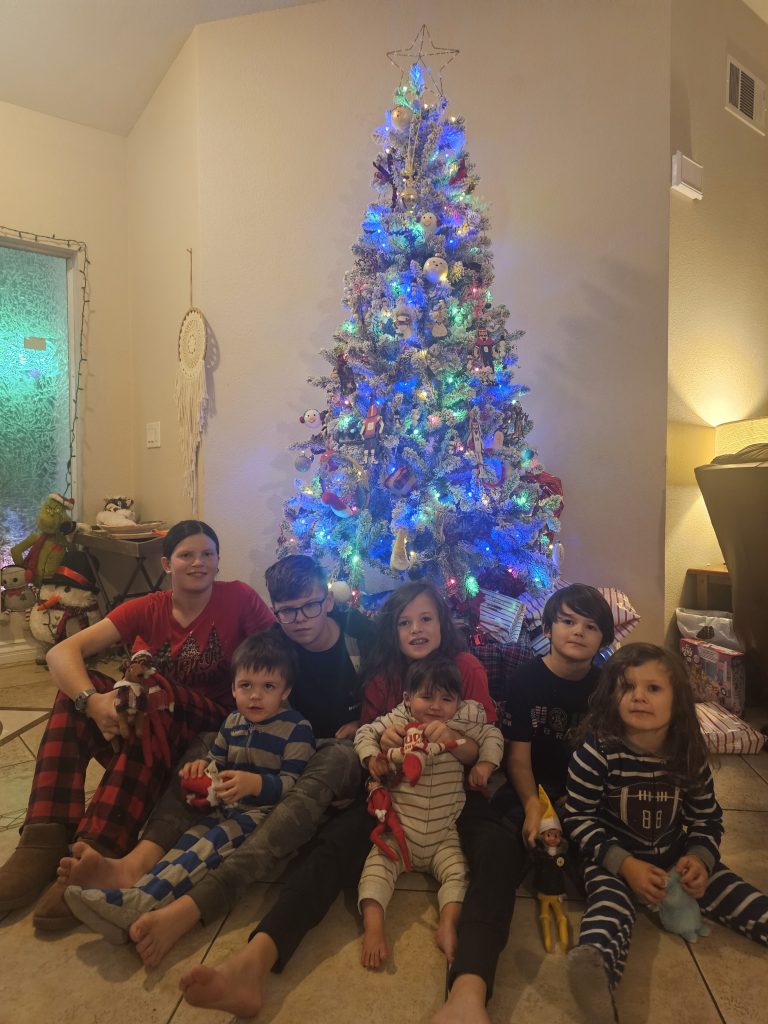 Single mom with 7 kids